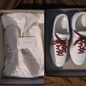 Gucci 84's. White on white sneakers, only worn once, in mint condition. With the